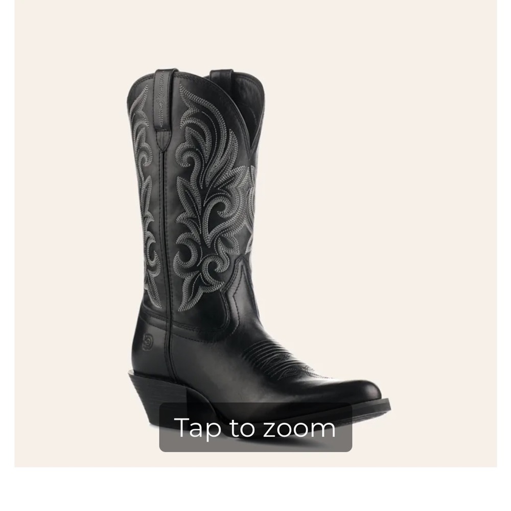 Durango Black Cowboy Boots - Picture 2 of 5